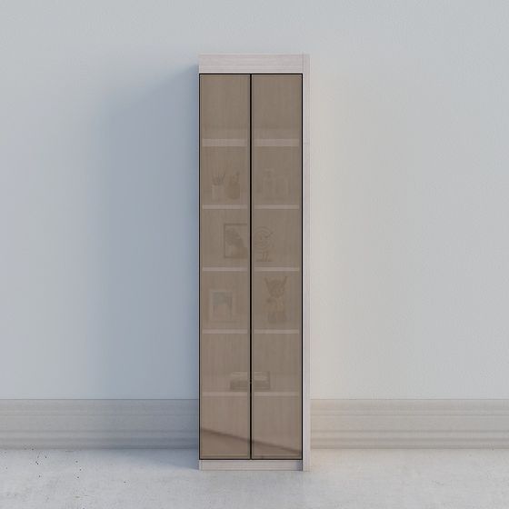 Elegant Glass Display Cabinet 3D model