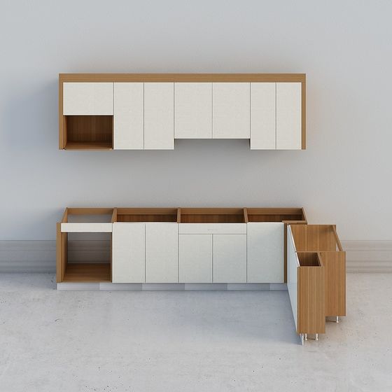 Urban Corner Storage Cabinet 3D model