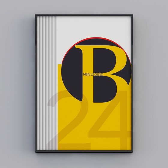 NBA Legend Low-Poly 3D Model Design