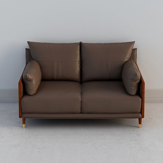 Vintage-Inspired 3D Sofa Model for Modern Interiors