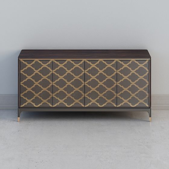 Elegant Storage Cabinet 3D model