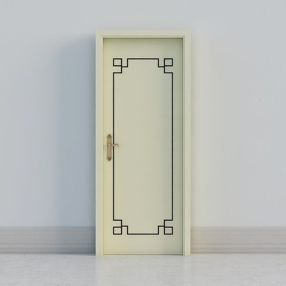 Minimalist Door 3D model