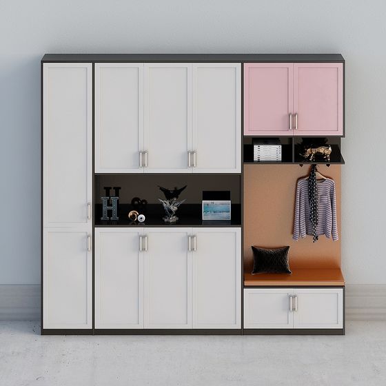Modern Minimalist Storage Cabinet 3D model