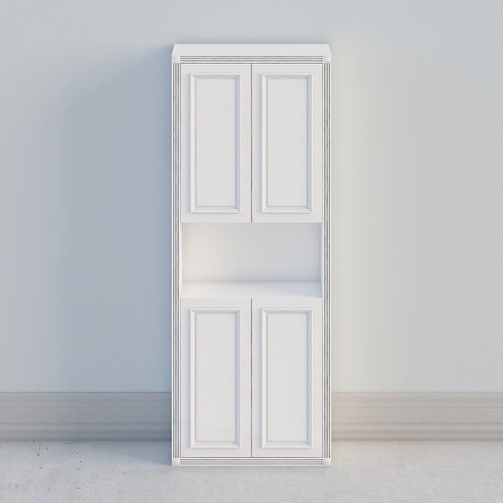 Elegant Bookshelf 3D Model