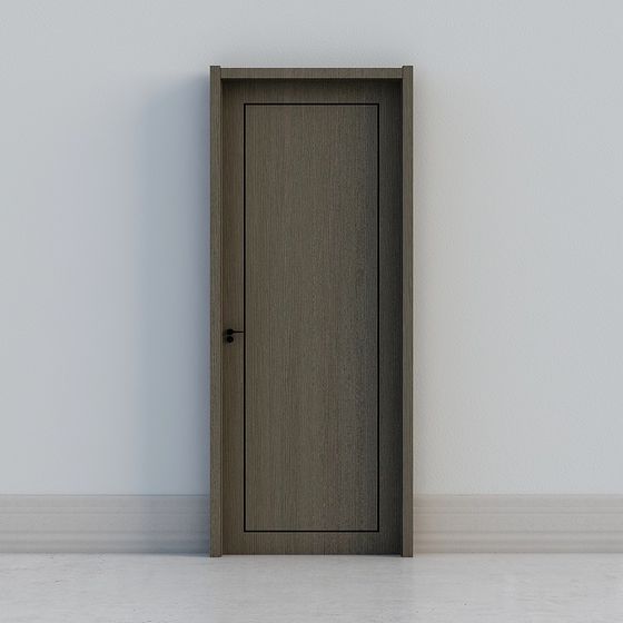 Elegant Minimalist Door 3D model for Modern Interiors
