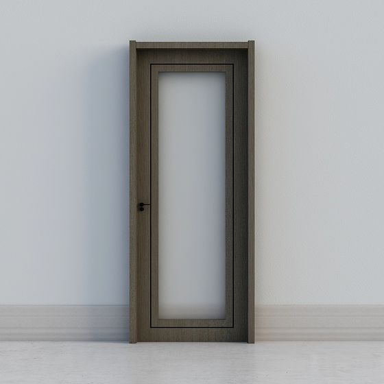 Stylish Low-Poly High-Detail Door 3D model