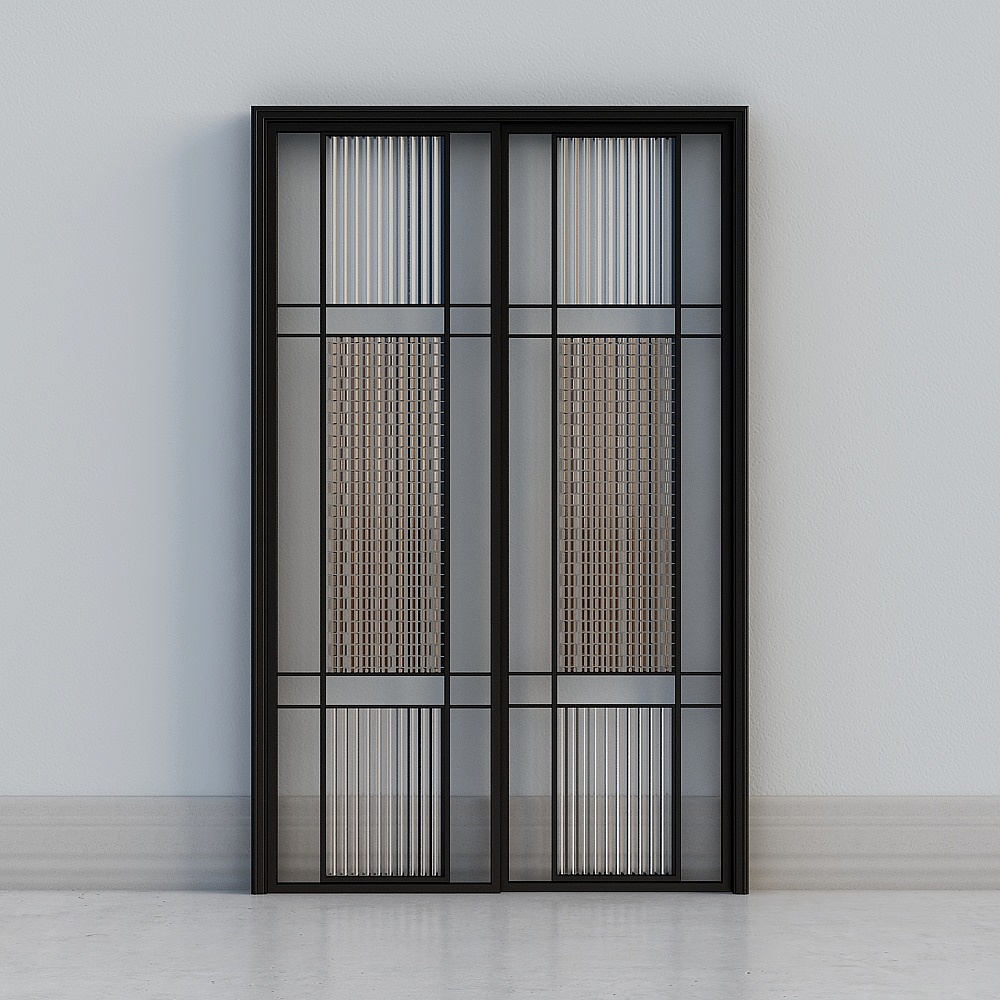 Porta Scorrevole in Stile Cinese