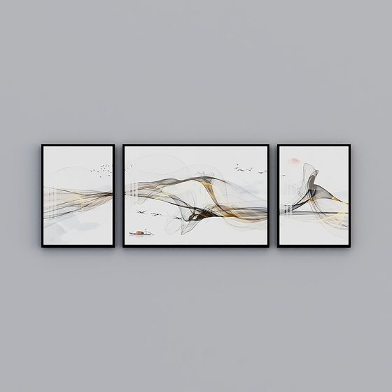 Flowing Light Triptych 3D model