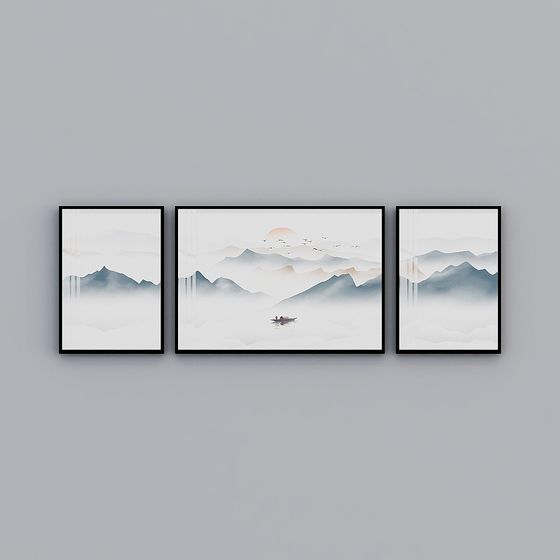 Dreamlike Low-Poly Landscape 3D model