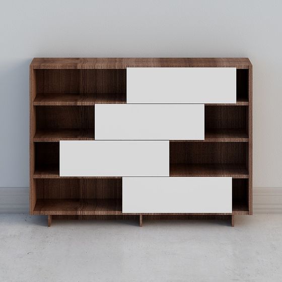 Urban Bookshelf 3D model for Modern Interiors