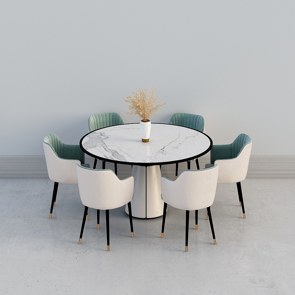 ชุดโต๊ะและเก้าอี้กินข้าวเบาสมัยใหม่ 5