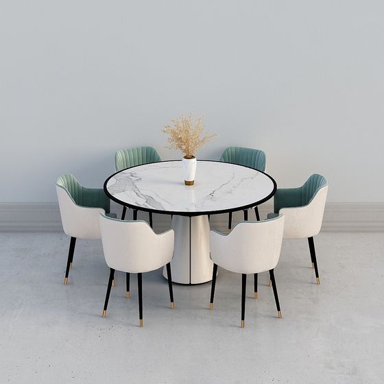 ชุดโต๊ะและเก้าอี้กินข้าวเบาสมัยใหม่ 5