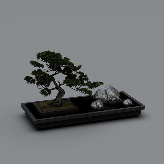 Bonsai Garden 3D model for Designers and Developers