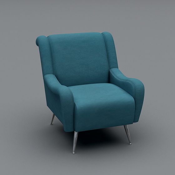 Stylish Low-Poly Chair 3D model