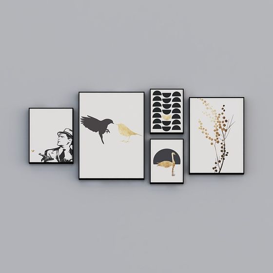 Stylish Abstract Gallery 3D Model for Creative Projects