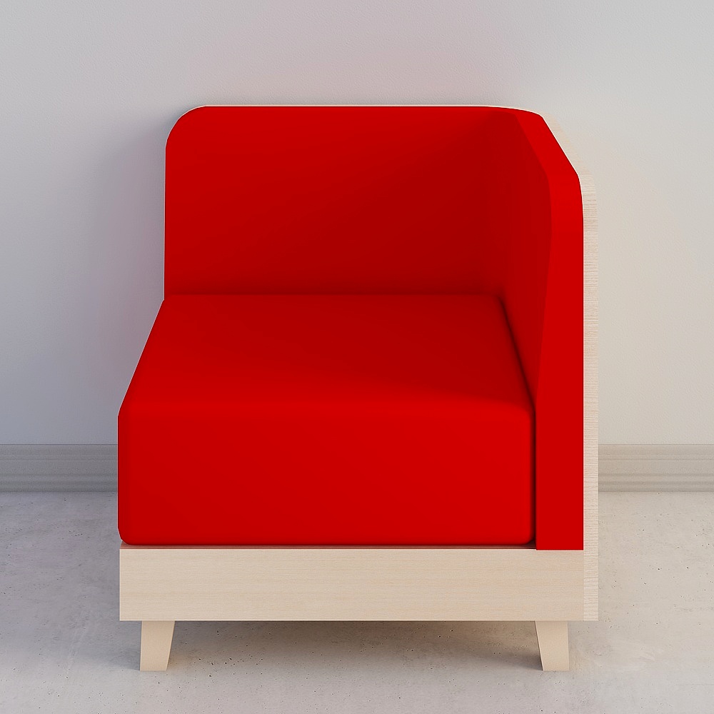 5.0 Sofa red armrest