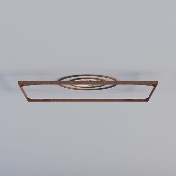 Artistic Low-Poly Ceiling Light 3D model for Modern Interiors