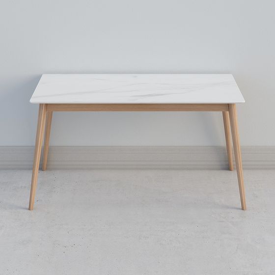 Nordic Marble Dining Table 3D model