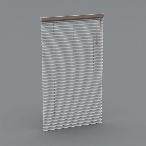 Minimalist Louvered Blinds 3D model