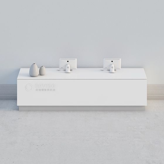 Minimalist Office Desk 3D model