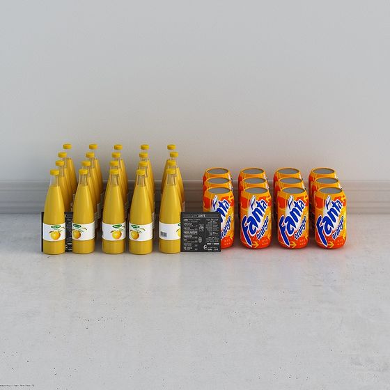 Fanta Orange 3D Model for Creative Projects