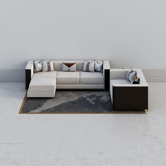 Urban Comfort 3D model Sofa for Modern Homes