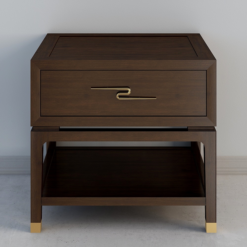 TT-SD-BG2101 침대 협탁(황금백단)