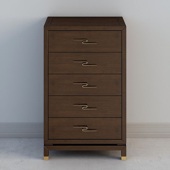 Urban Minimalist Storage Cabinet 3D model