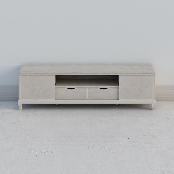 Modern Low-Polygon TV Cabinet 3D model
