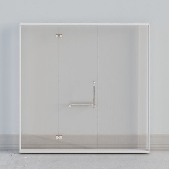 Modern Glass Door 3D model