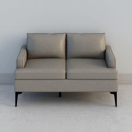 Modern Minimalist Low-Polygon Sofa 3D model