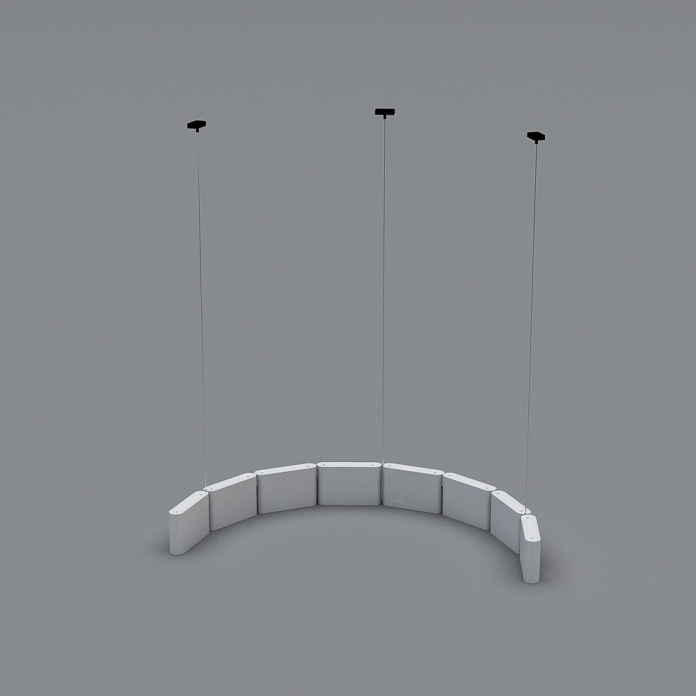 Suspended Stage 3D model with Low Poly Design