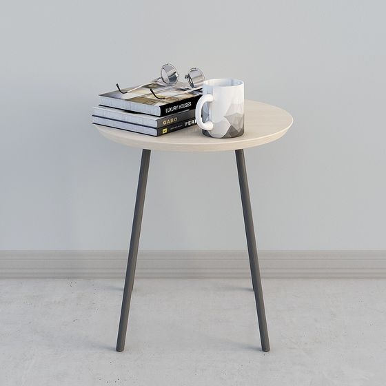 Minimalist Side Table 3D model