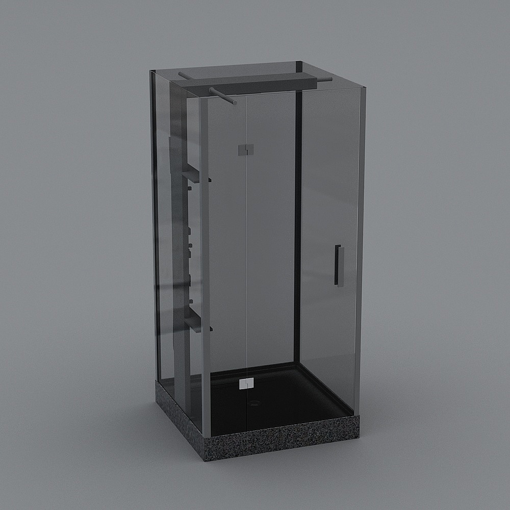 Douche rectangulaire