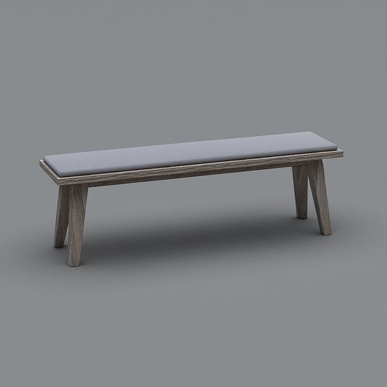 Urban Retreat 3D model Bench for Contemporary Spaces