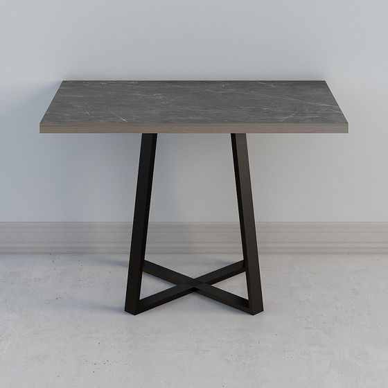 Cross-Legged Marble Table 3D Model