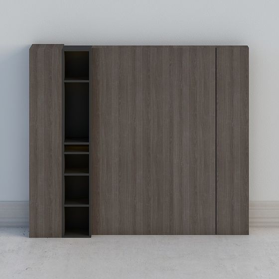 City Bookshelf 3D model for Stylish Interiors