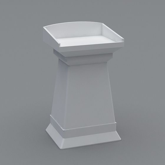 Elegant Minimalist Podium 3D model for Creative Projects