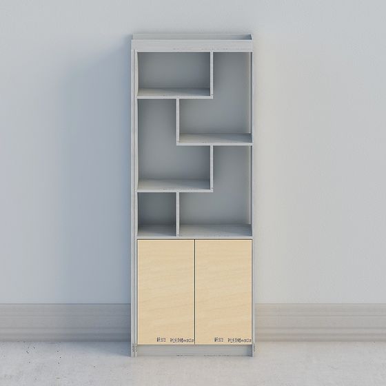 Modular Bookshelf 3D model