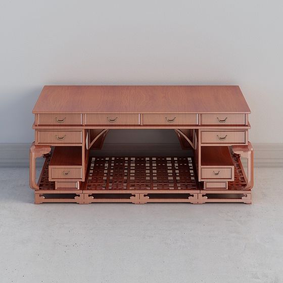 Bureau Classique avec Pieds Courbés