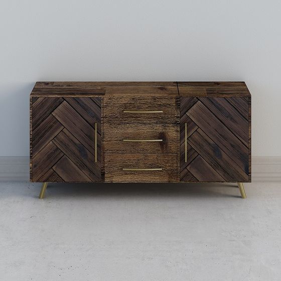 Herringbone Sideboard 3D model