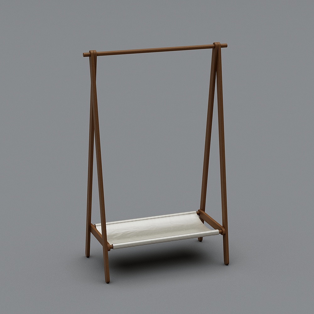 コートラックフロアスタンディング木製クロークルームストレージラック寝室