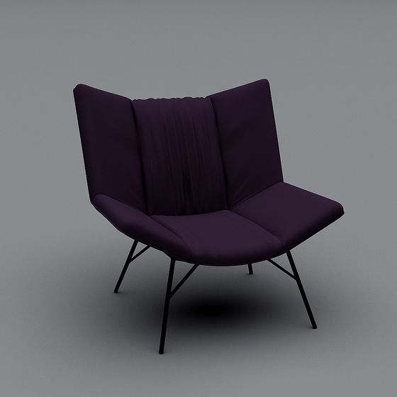 Elegant Low-Polygon 3D Chair Model