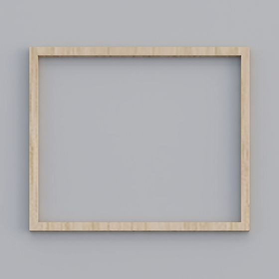 Minimalist Wooden Frame 3D model