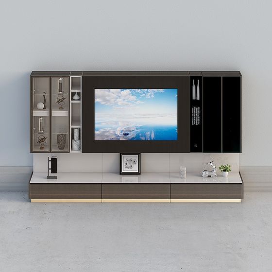 Elegant 3D Model TV Cabinet for Modern Interiors