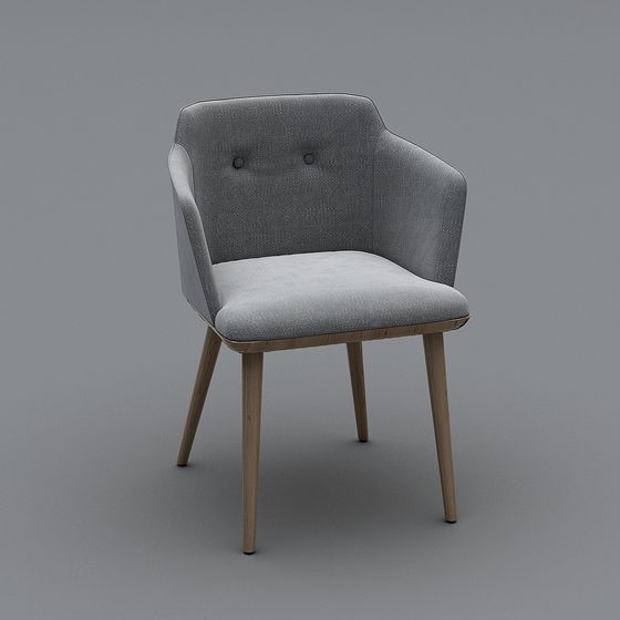 Nordic Style Armchair 3D model