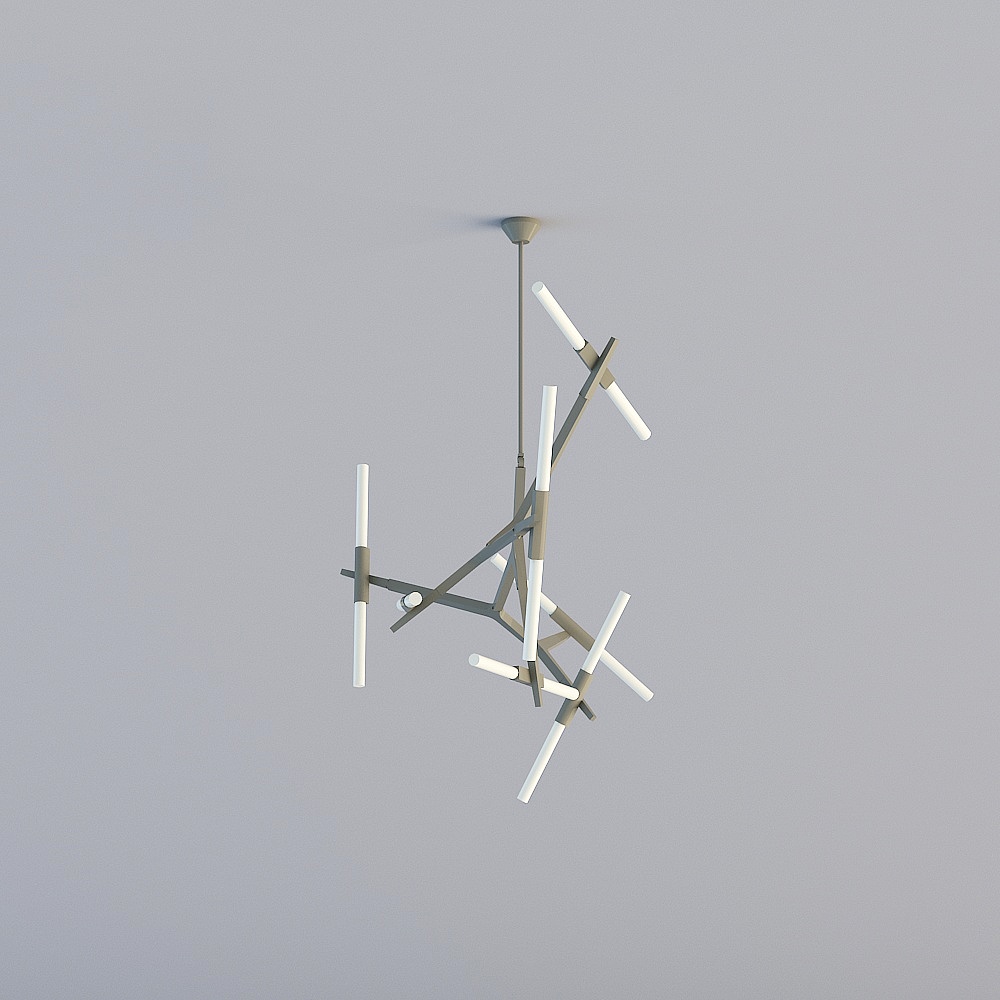 Abstract Geometric Chandelier 3D model