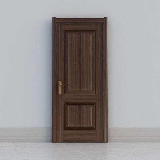 Classic Wood Door 3D model