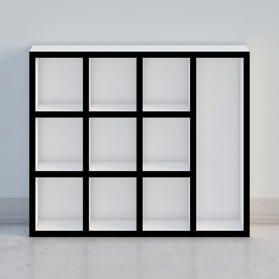 Grid Display Shelf 3D model