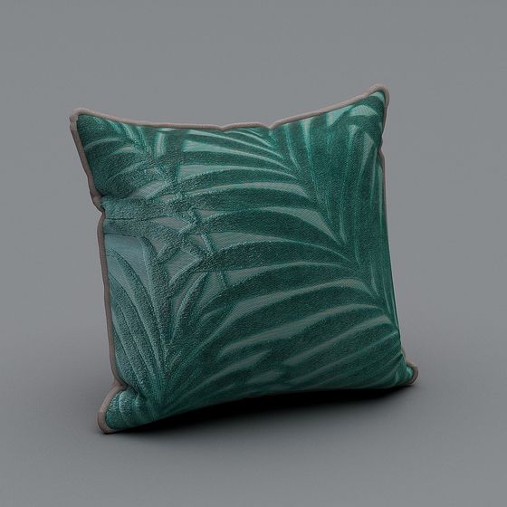 Tropical Inspired Low-Poly Pillow 3D model